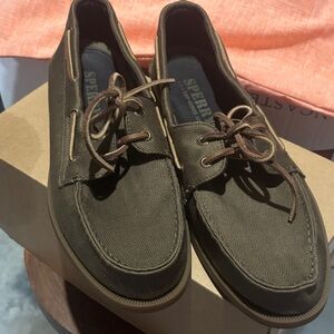 Sperry Men's army green Boat Shoes